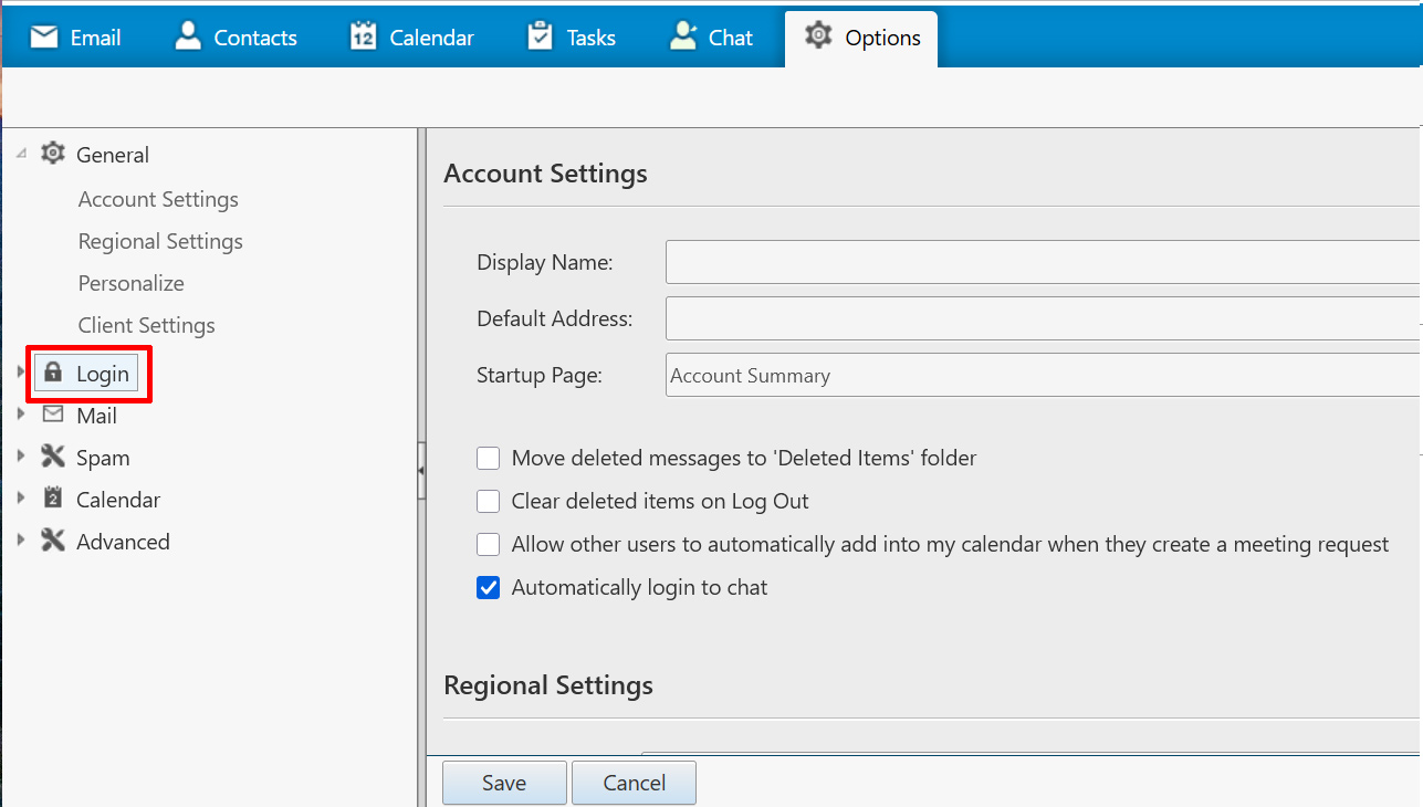 Webmail Settings